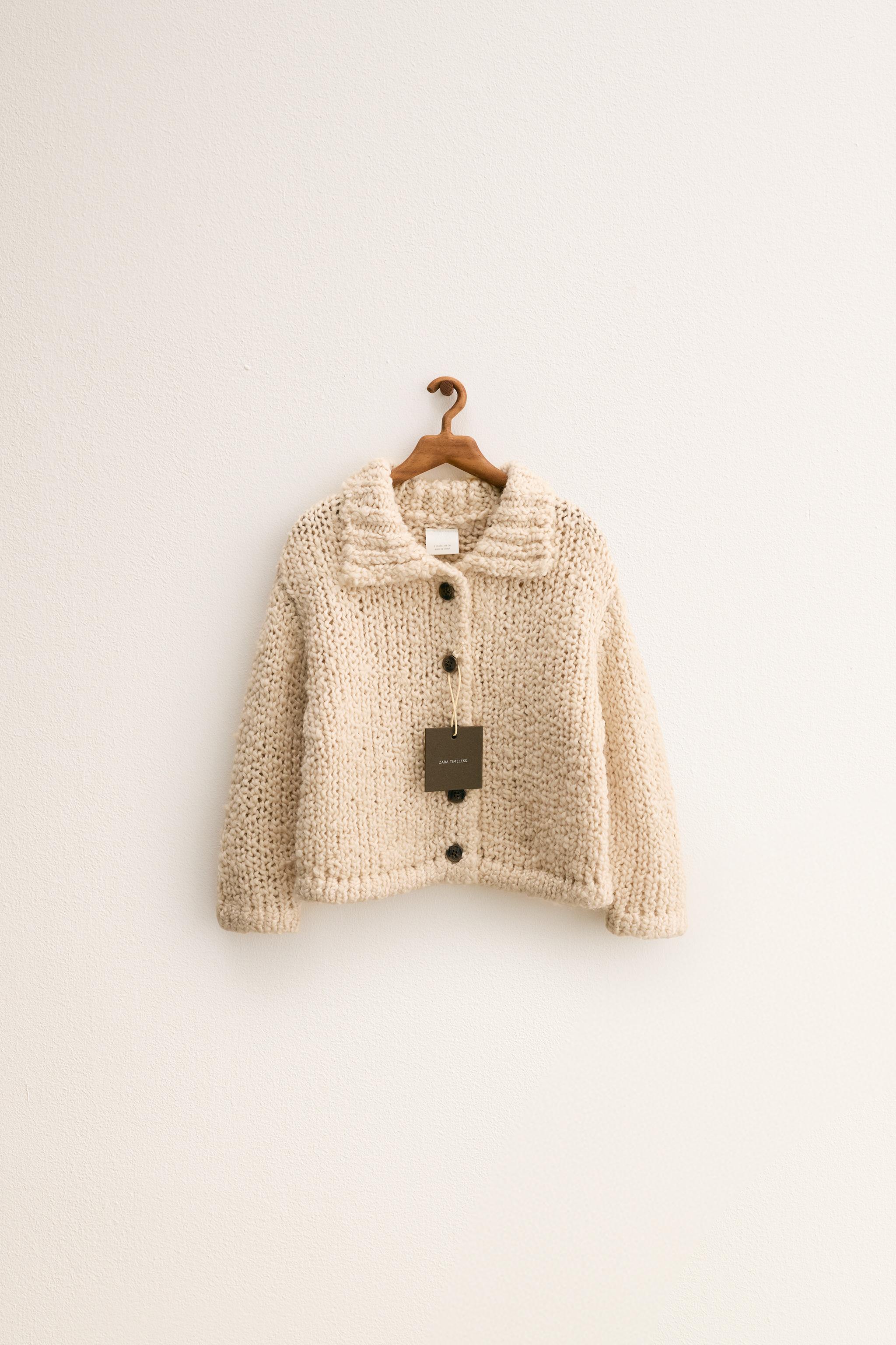 ZARA TIMELESS - GILET EN MAILLE AVEC LAINE ET ALPAGA